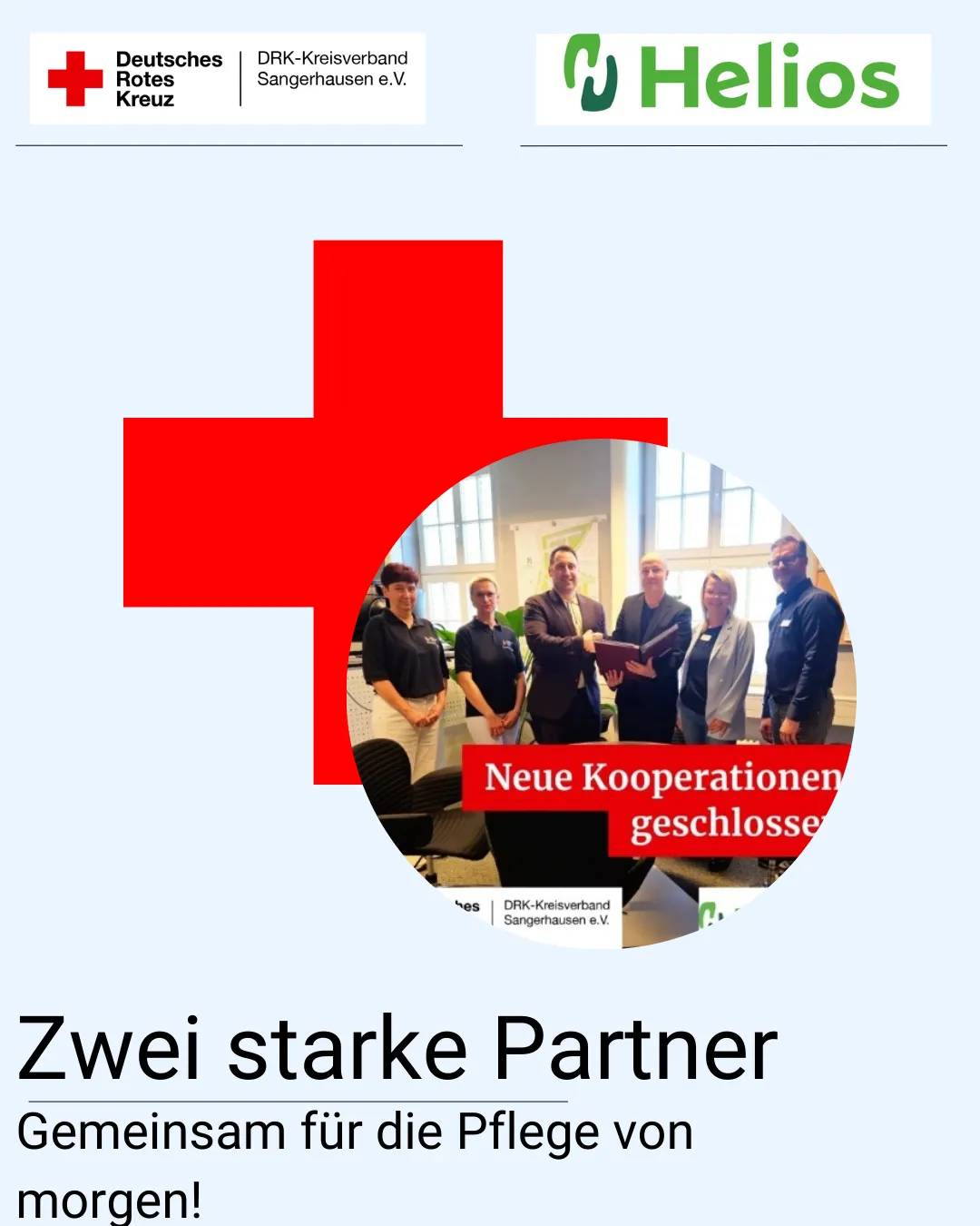 zu Instagram Eine gruppe von menschen die in die Kamera schauen während sich die vorderesten zwei die Hände reichen