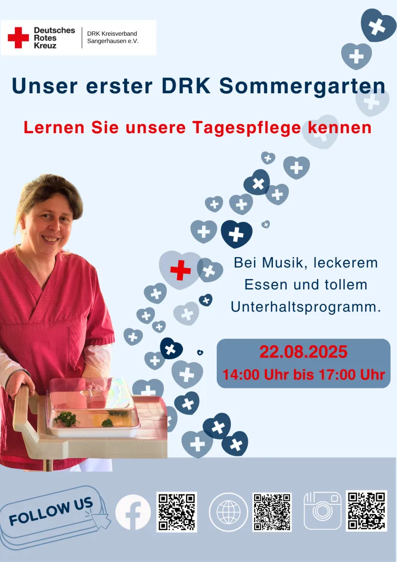 Einladung zum DRK Sommergarten in DRK Hohlstedt DRK Sommergarten - Einladung
