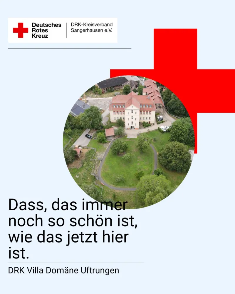 DRK Villa Domäne – Winterliche Einblicke Die Villa Domäne von weit oben fotografiert